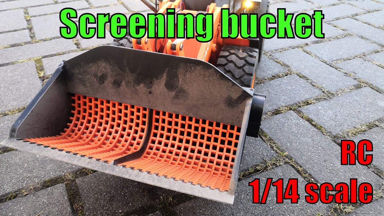 Screening bucket - Hitachi ZW370 - 3D printed