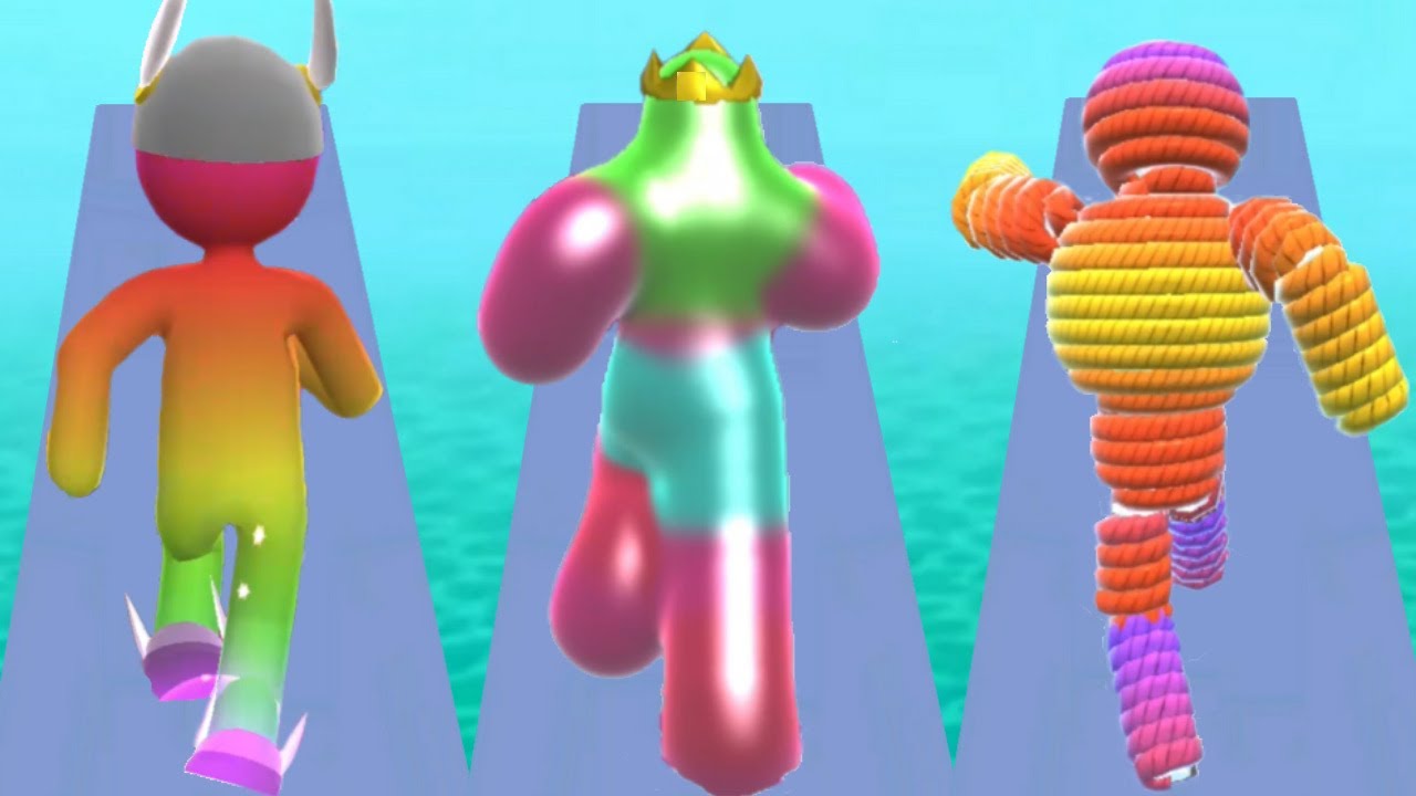 GIANT RUSH vs BLOB RUNNER 3D vs ROPE-MAN RUN - Triple Game