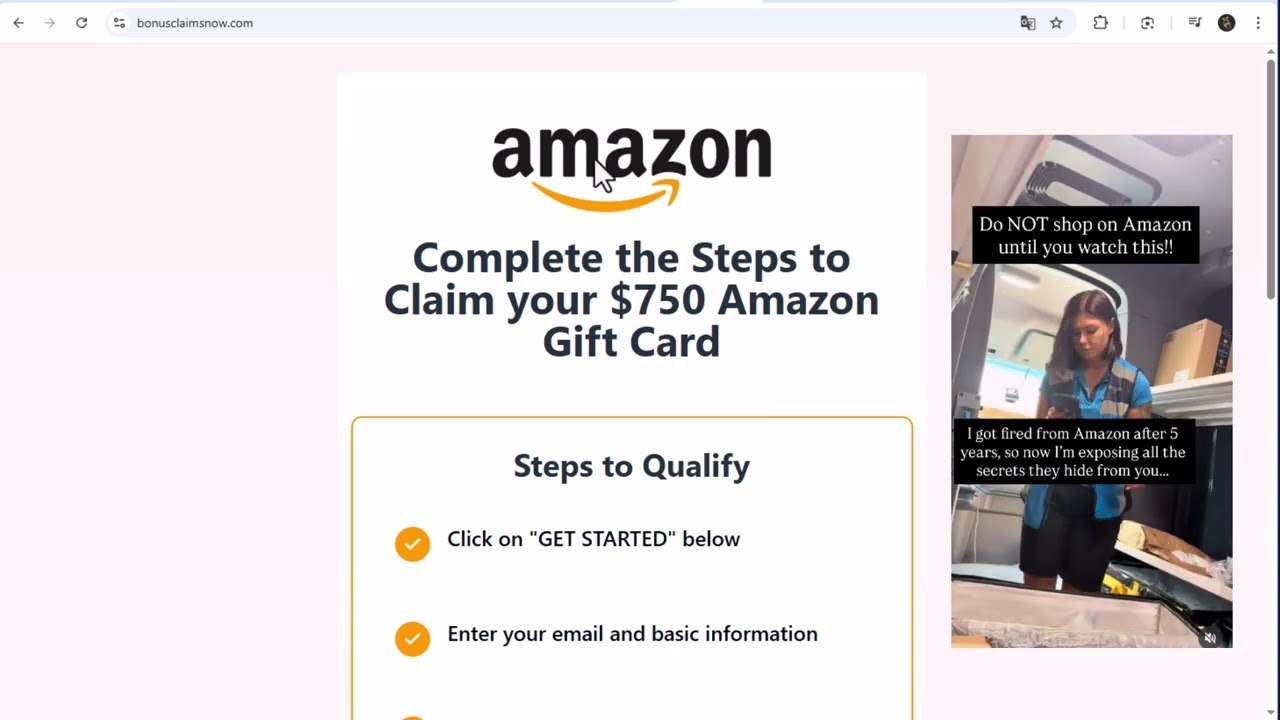 Is BonusClaimsNow.com A Legit Way to Get $750 Amazon Gift Cards?
