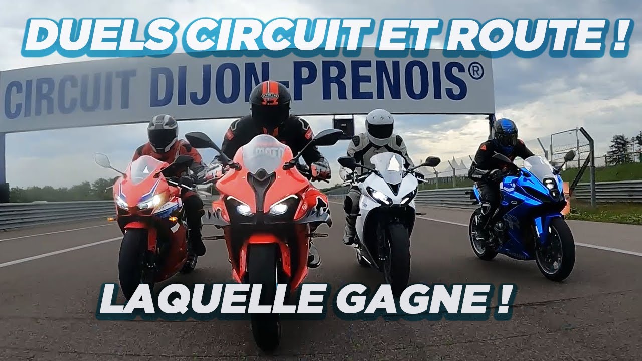 CBR 650R, SRK 800 RR, GSX-8R, Daytona 660 : Le match ultime route & circuit !