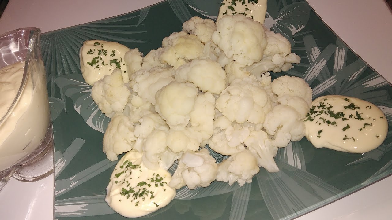COLIFLOR CON ALIOLI al Microondas / CAULIFLOWER IN MICROWAVE-OVEN