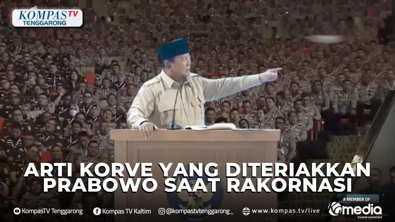 Inilah Arti Korve yang Diteriakan Presiden Prabowo di Rakornas saat Bahas Masalah Sampah Bali