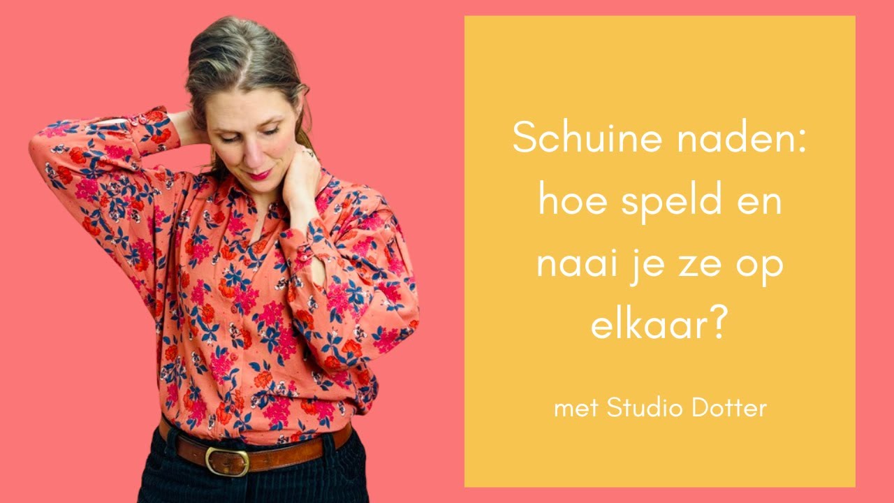 Schuine naden: hoe speld en naai je ze op elkaar?
