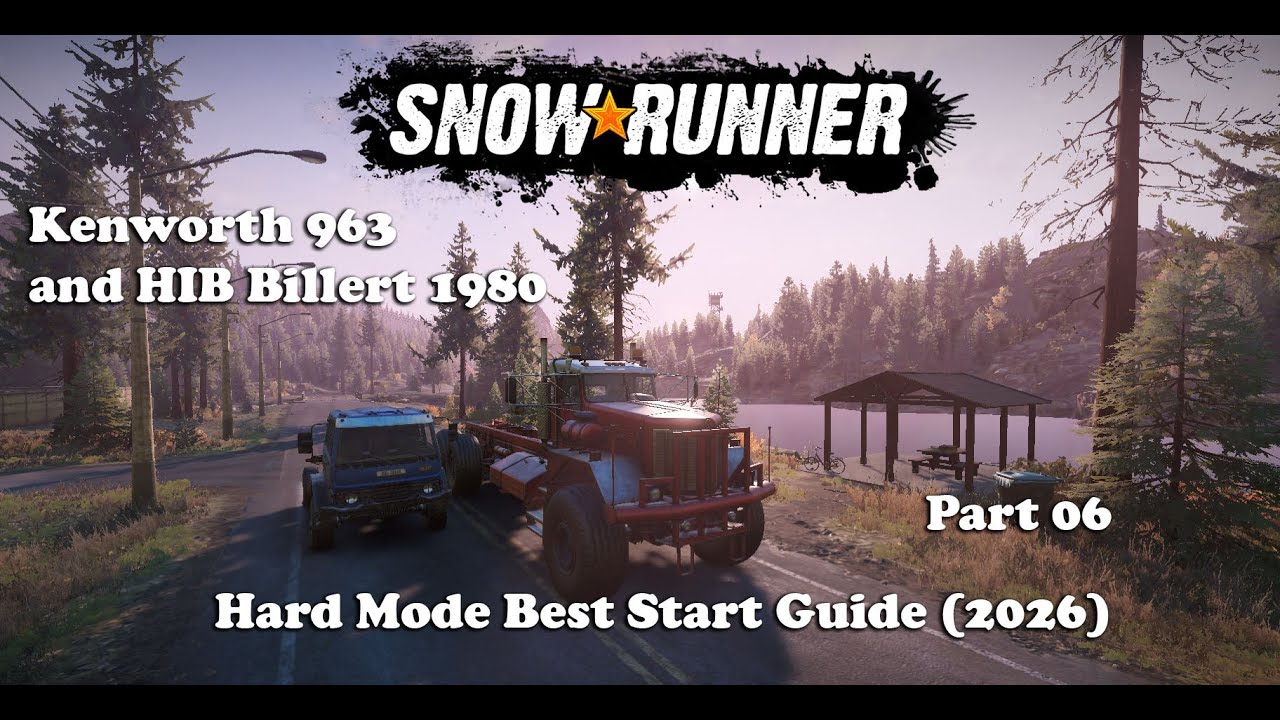 Snowrunner - Hard Mode - Best Start (2026) - Part 06 - Kenworth 963 and HIB Billert 1980