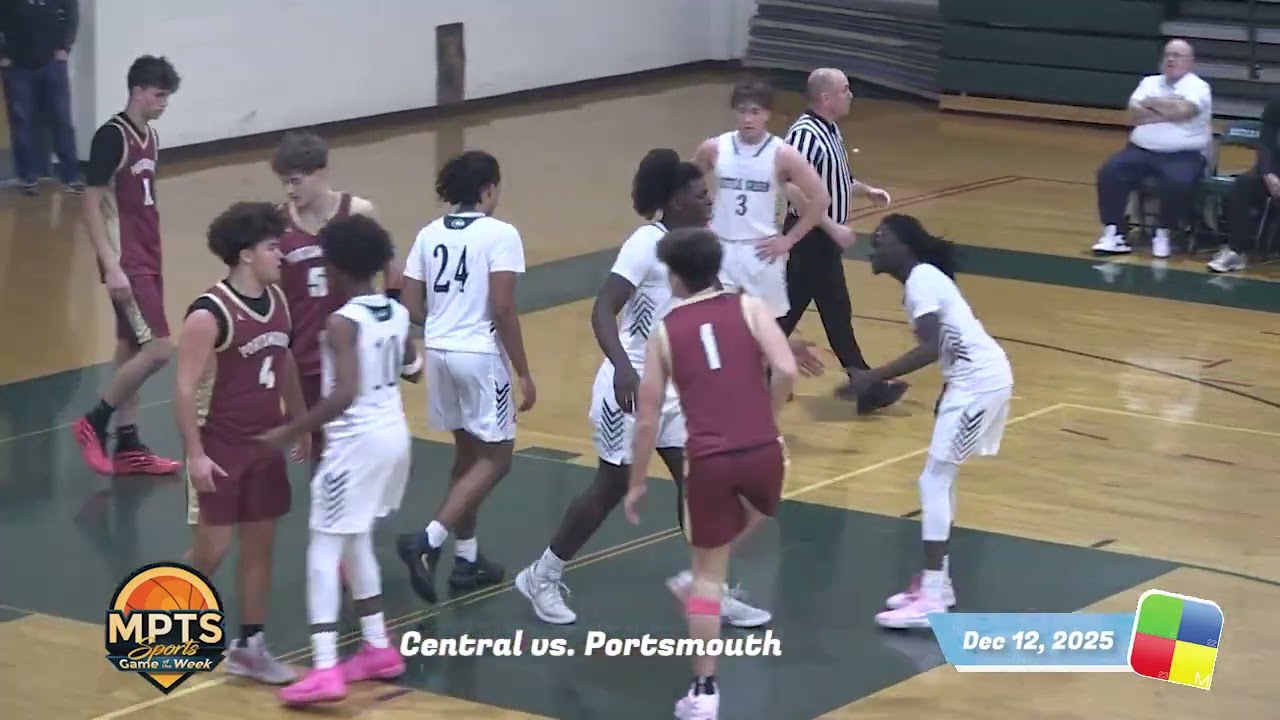 Boys Basketball, Central vs. Portsmouth, 12/12/25