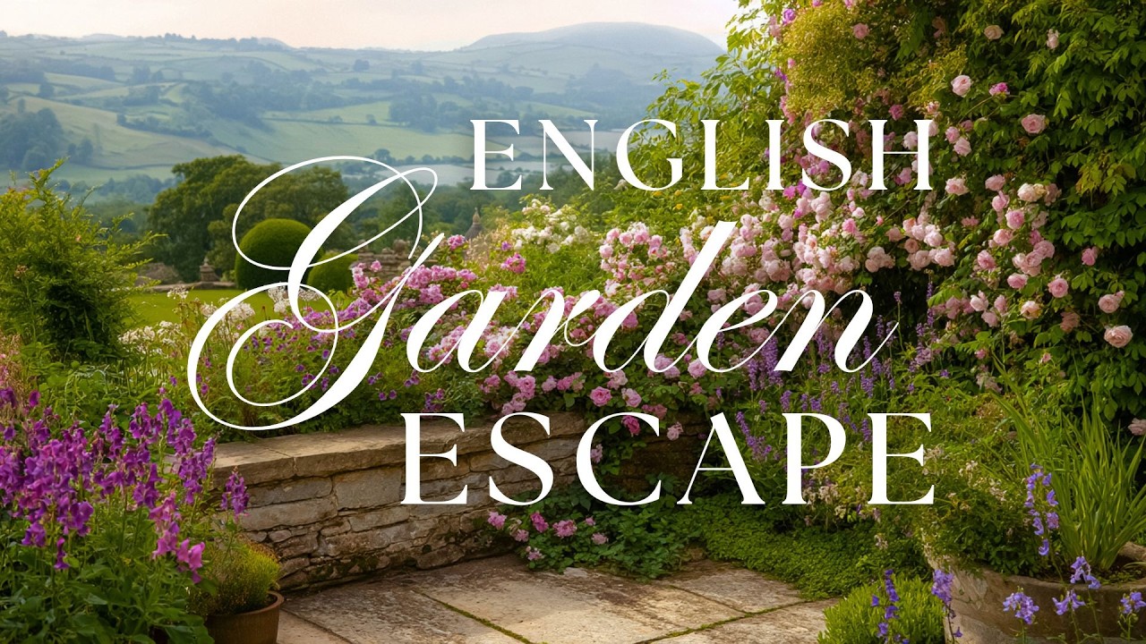 English Garden Escape ❧ Ideas & Inspiration ❧ Calm Piano Music TV Background ❧ The Countryside Home