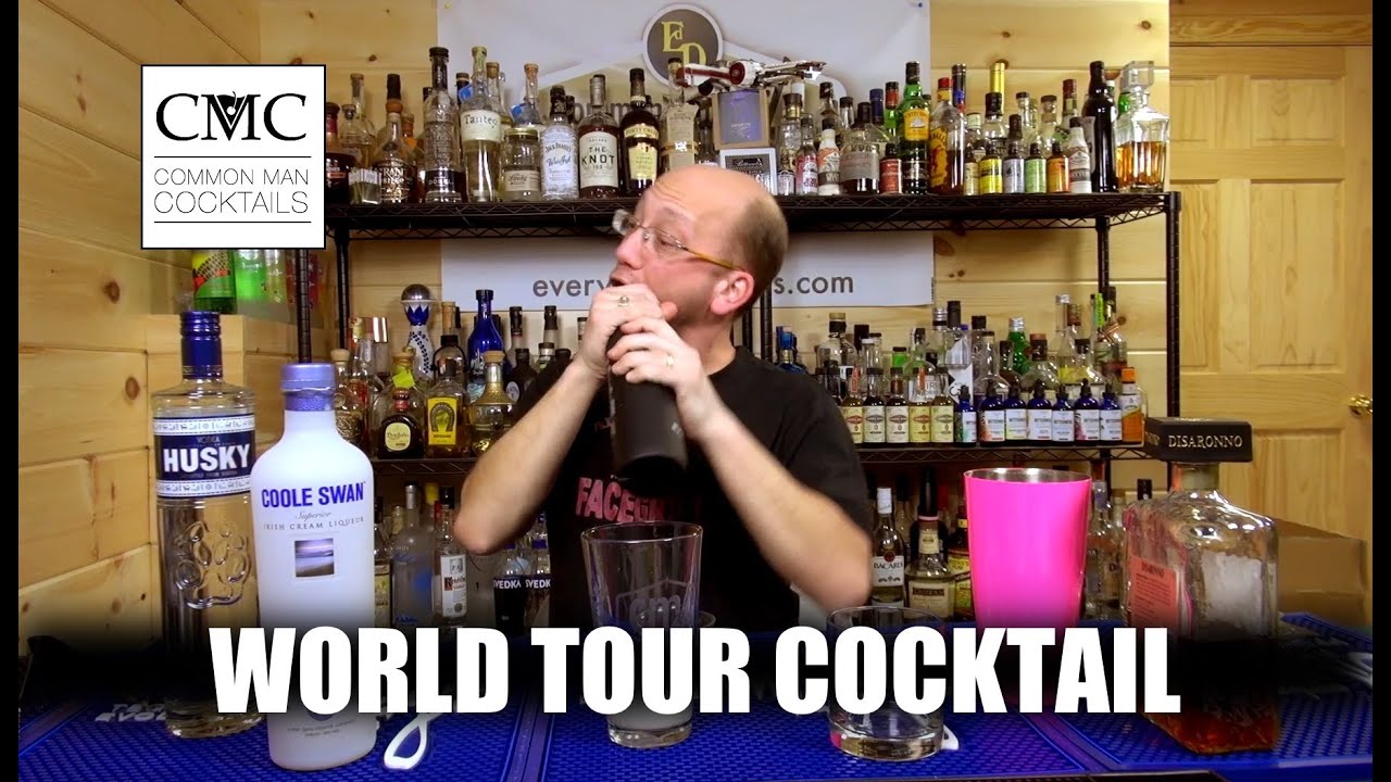 The World Tour Cocktail, with Disaronno Float