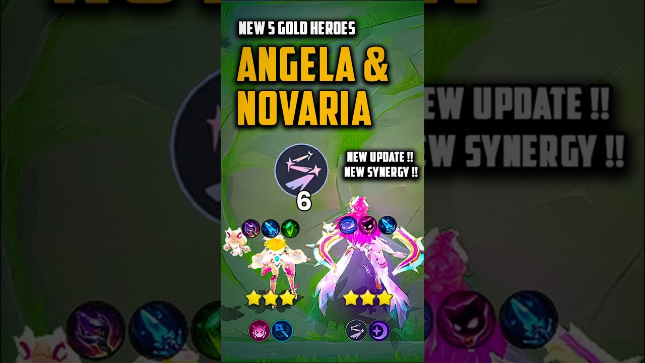 NEW UPDATE!! 3 STAR ANGELA & NOVARIA COMMANDER LYLIA | MAGIC CHESS GO GO #assasino #assasino_mcgg