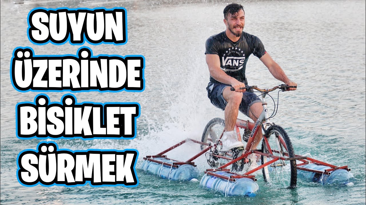 SUYUN ÜSTÜNDE GİDEN BİSİKLET YAPTIM!!
