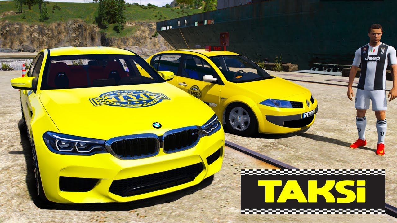 Ronaldo ve Messi Taksi Arabalar ile Ehliyet Sınavına Giriyor - GTA 5