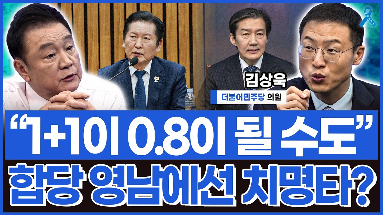 합당하면 1+1이 아닌 0.8이 될 수도.. 영남에선 치명타?_김상욱 더불어민주당 의원