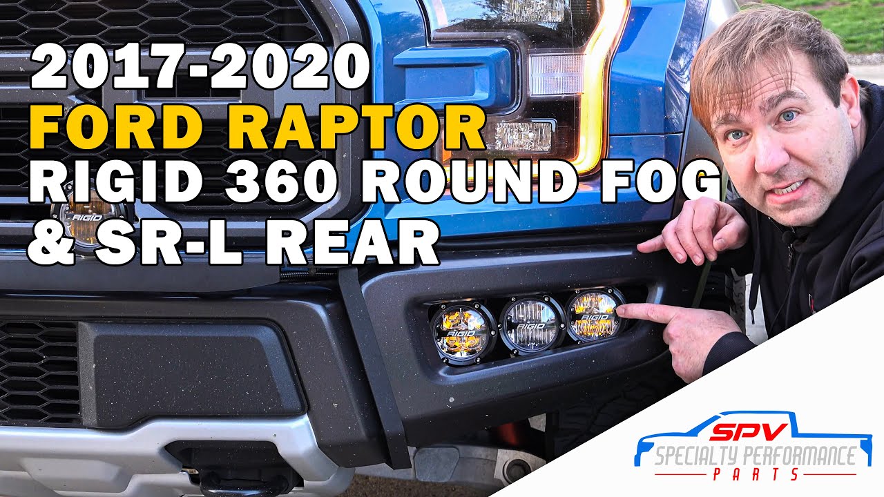 2017-2020 FORD RAPTOR RIGID 360  ROUND FOG AND SR-L REAR