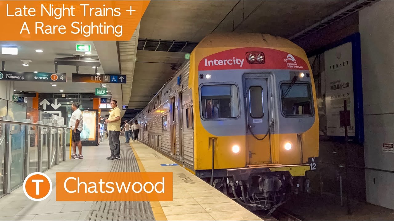 Transport for Sydney Vlog 577: Chatswood - Late Night Trains + A Rare Sighting