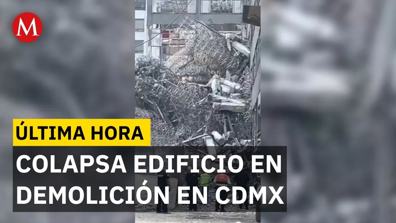 ÚLTIMA HORA: Colapsa edificio en demolición en San Antonio Abad, Tlalpan