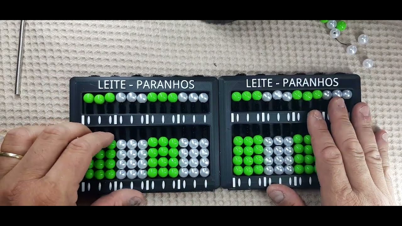 Soroban Leite-Paranhos - Soroban adaptado - Abacus Cranmer Printed 3d - Confecção