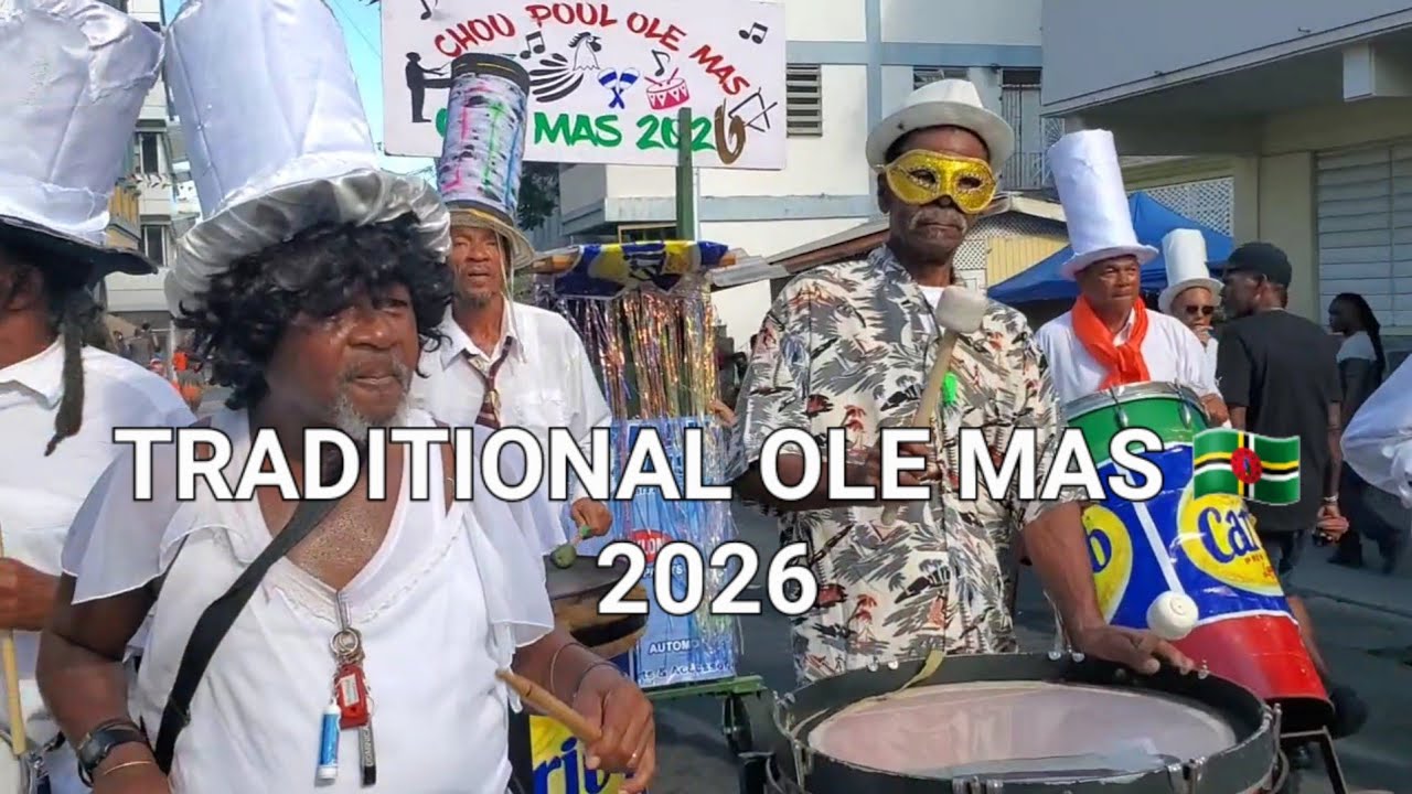 Dominica Carnival Jouvert 2026| Traditional Ole Mas 🇩🇲 | | Chou Pool Ole Mas
