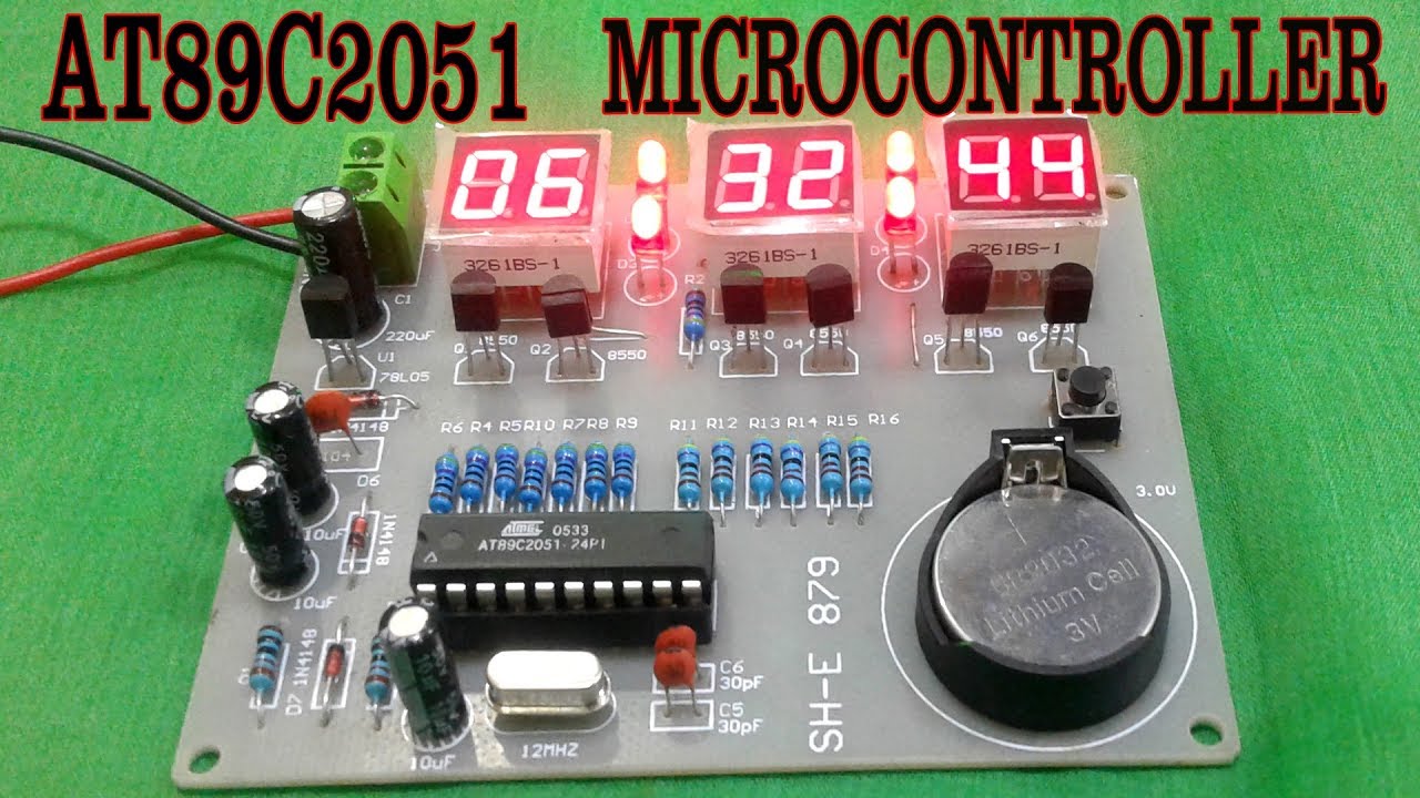 HOW TO MAKE LED CLOCK !!! AT 89C2051 MICROCONTROLLER