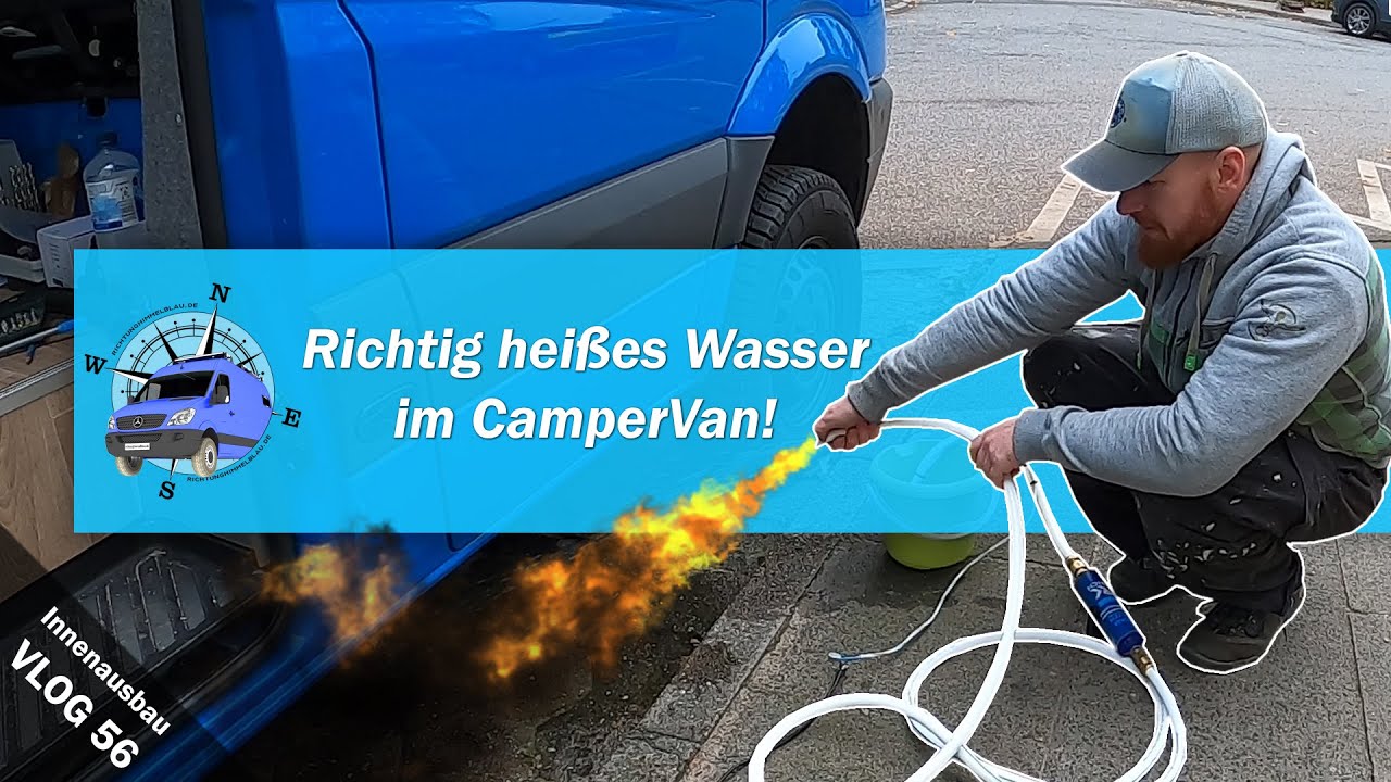 Vlog 56 - Wassersystem im Campervan Warm und Kaltwasser im Wohnmobil mit Tauchpumpe und Wasserfilter