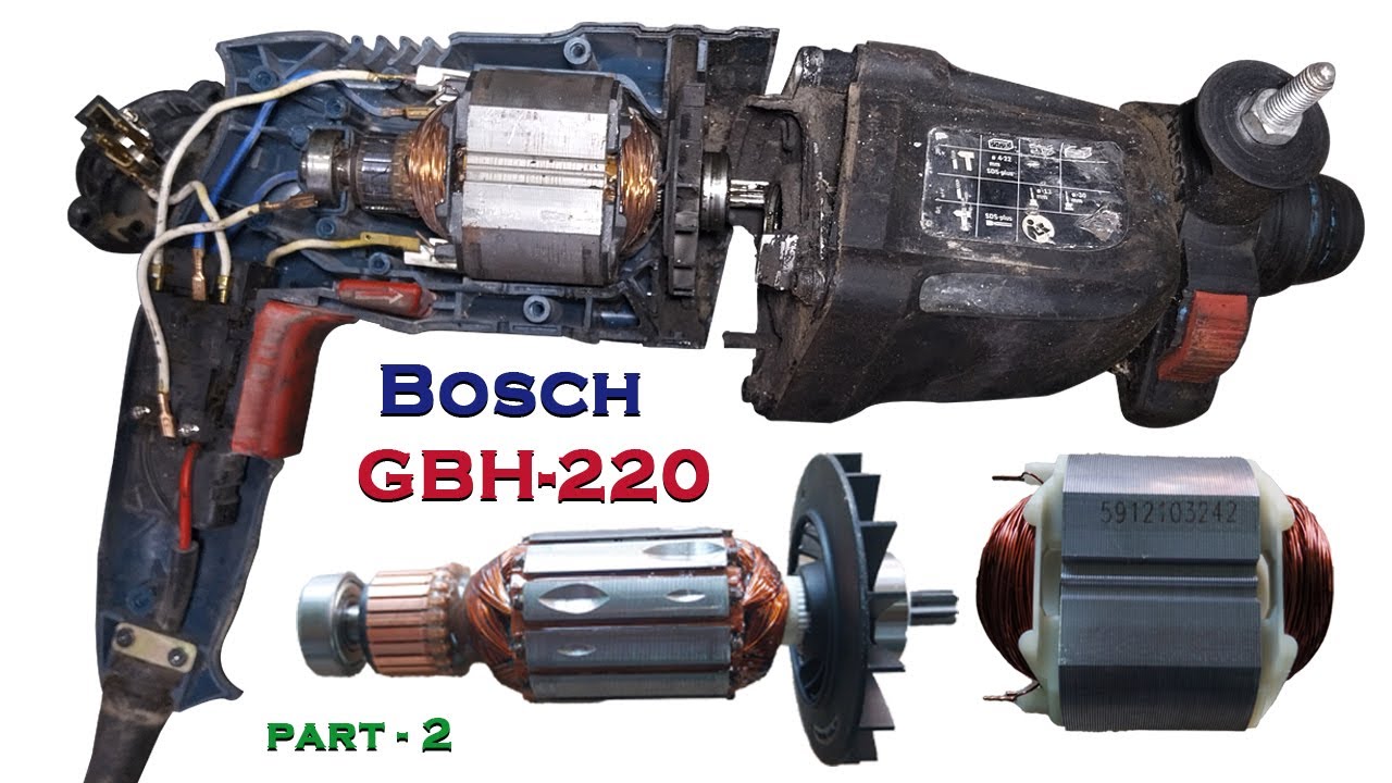 Trick To Repair Bosch Gbh 220 Corded Rotary Hammer Drill - Part 2 By Chaudharipowertools