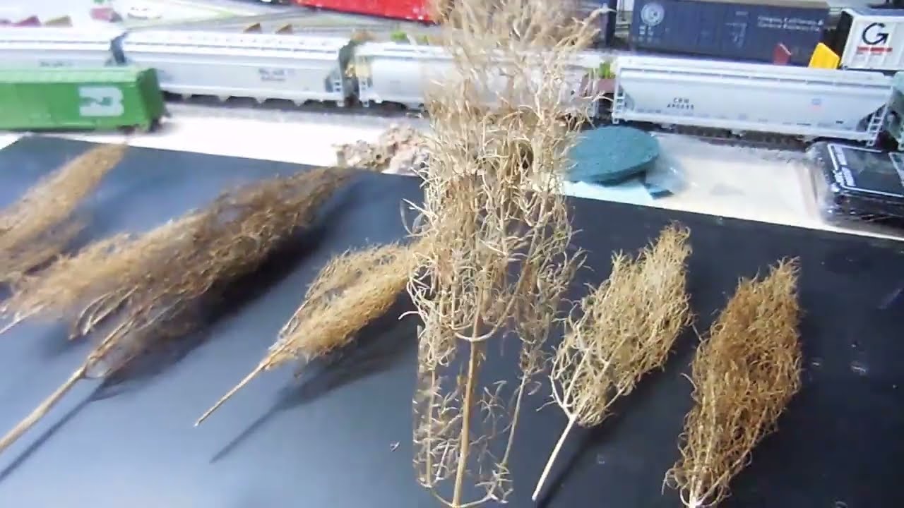 (How to  Make Trees) This is How I Make My HO Scale Layout Trees from Natural Bushes in The Streets.