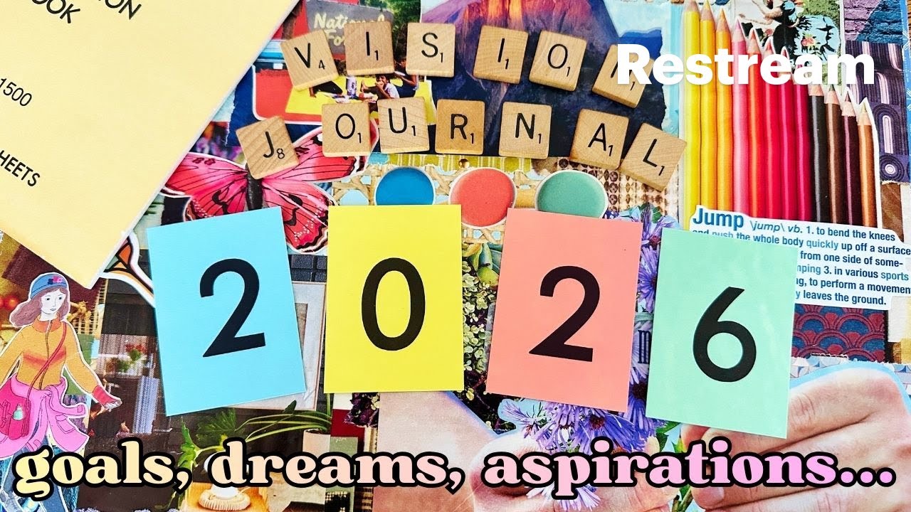 2026 Vision Board Journal | Organizing Goals & Creative Intentions 