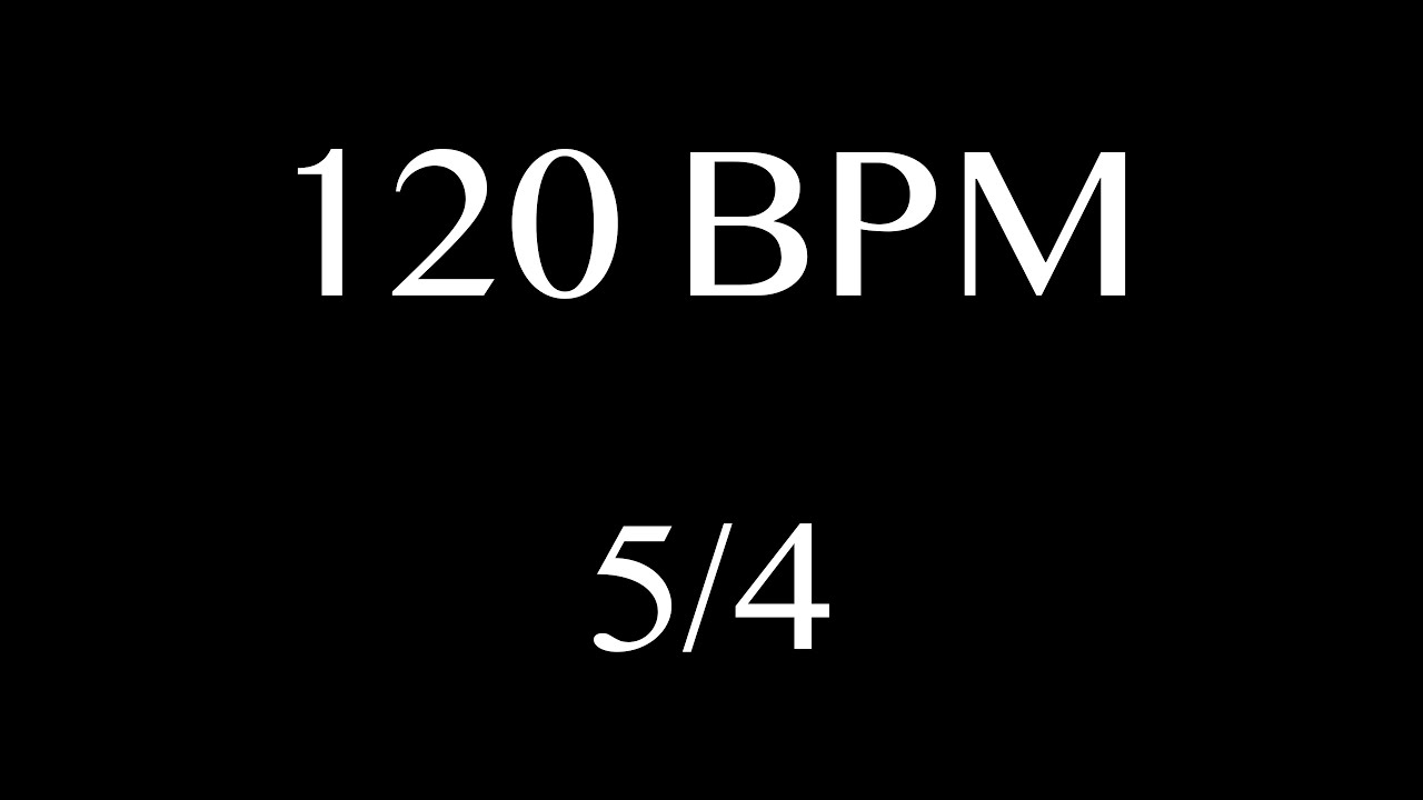 Click Metronome Tempo 120 BPM 5/4 | 1 Hour