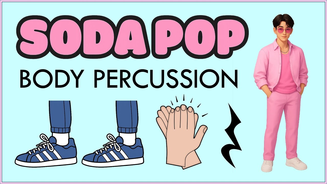 Soda Pop Easy Body Percussion Play-Along | K-Pop 🇰🇷