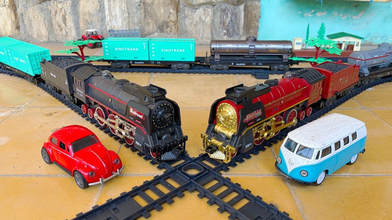 #part11 Vintage Steam Trains Model ASMR with Real Smoke effect Unboxing And Running Test