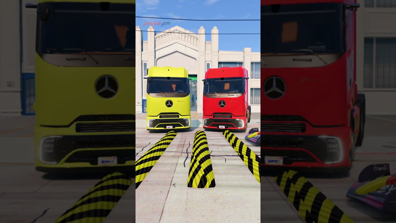 F1 car vs speed bumps with trucks watching | BeamNG Drive  #beamngdrive  #india #truck #speedbump
