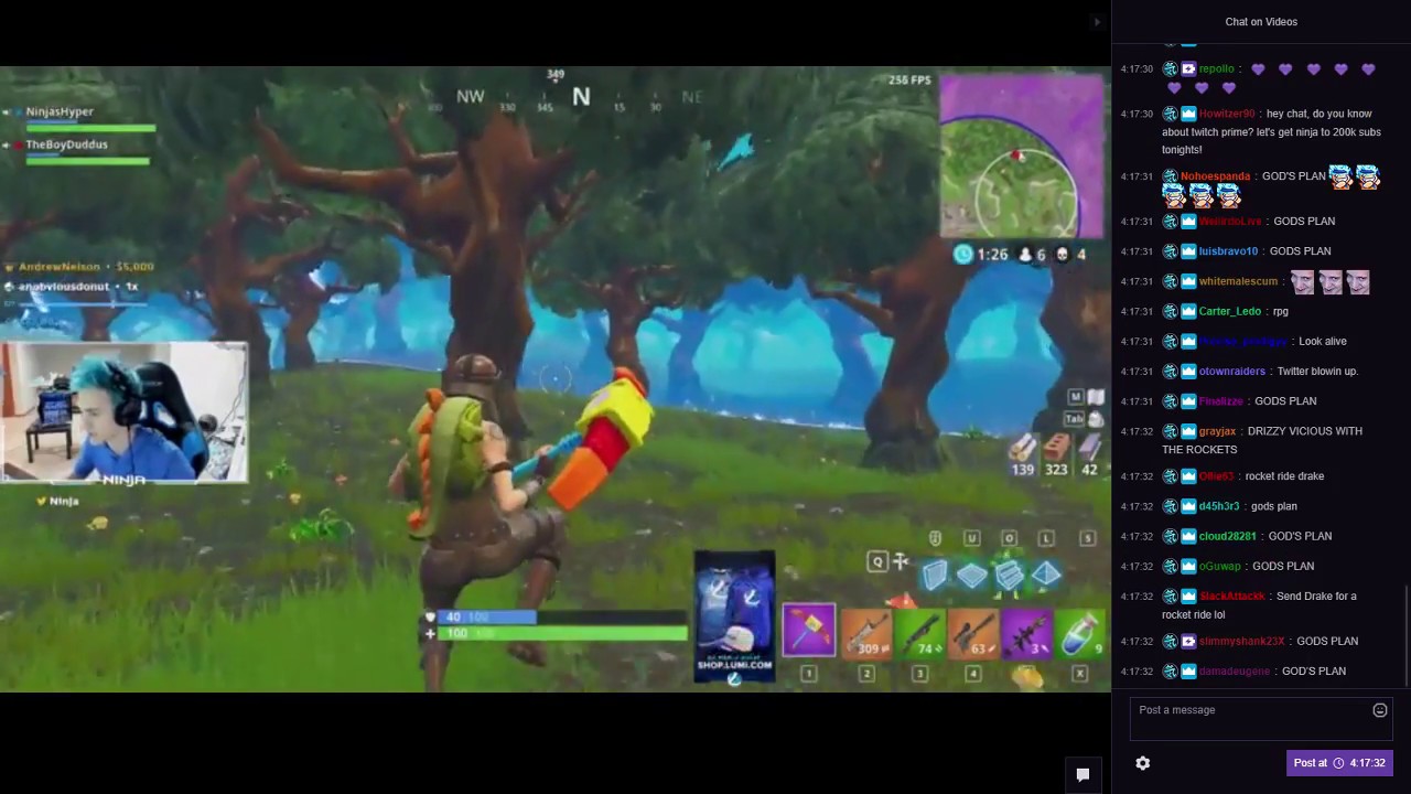 Ninja Duos with Drake - Drake talks about GOD'S PLAN + INSANE Victory Royale play by Ninja!