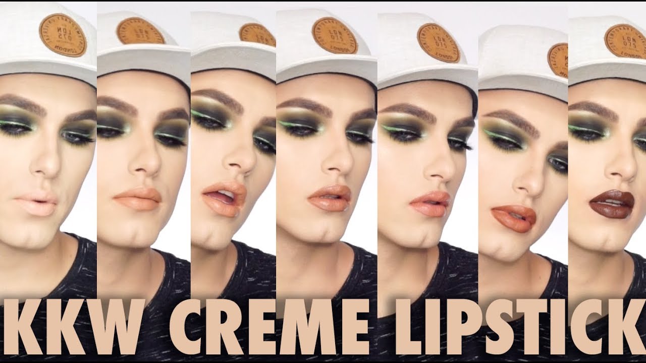 KKW BEAUTY CREME LIPSTICK LIP SWATCHES