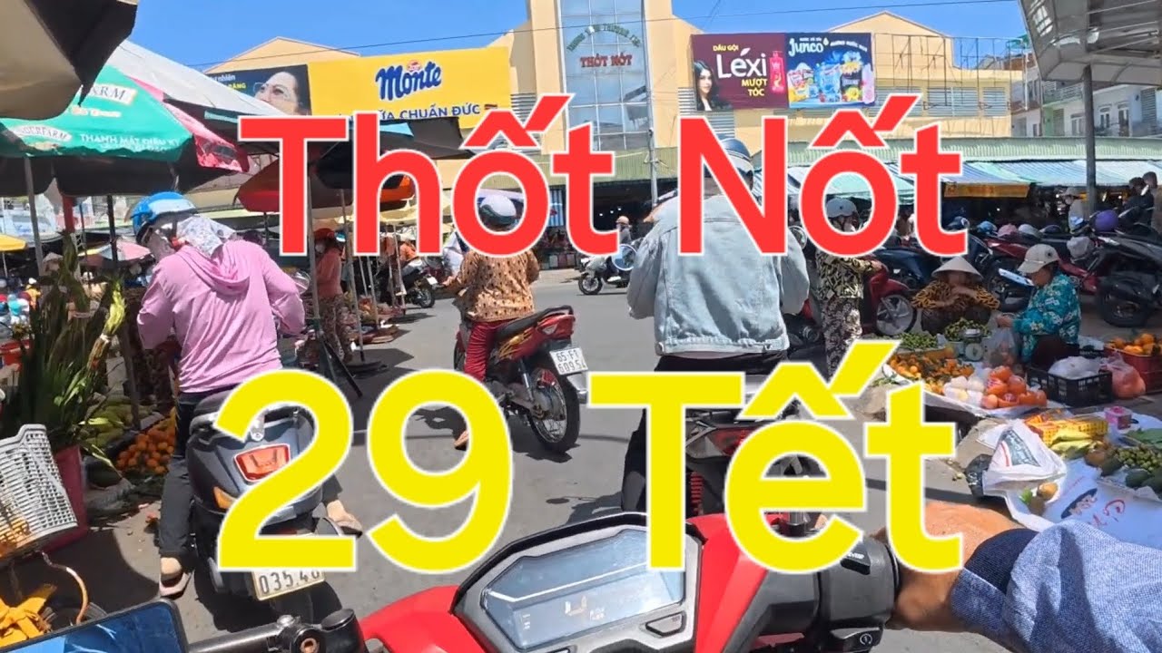 Cuối năm 29 Tết - Thốt Nốt -tp Cần Thơ rất đông khách 