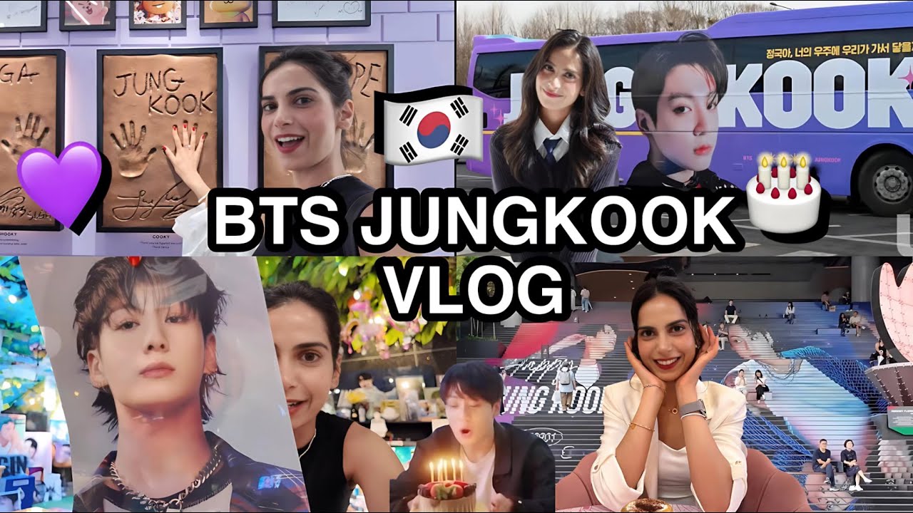 🇰🇷JUNGKOOK BIRTHDAY CELEBRATION IN KOREA 2025: cvs food, cafe, bts merch, Han River💜