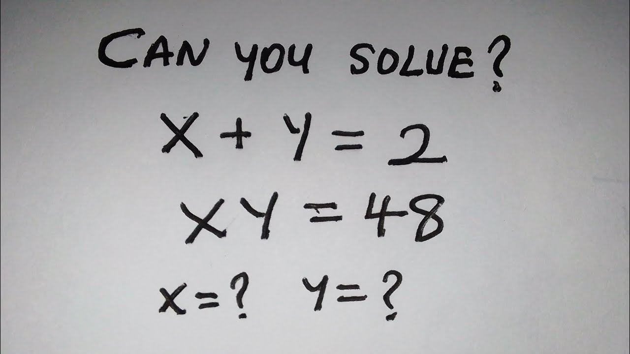 can you solve? | A Nice Math Algebra Problem | Math Olympiad Question 