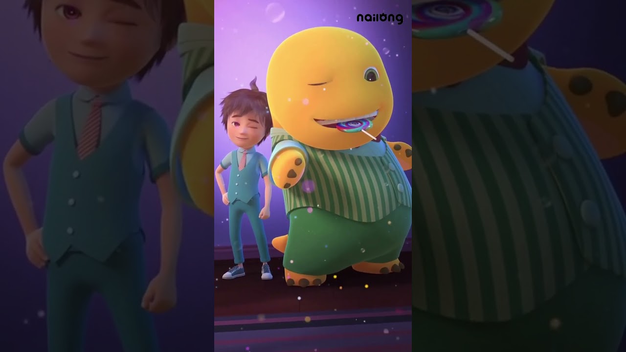Nailoong is wearing clothes! 🐉❤️👕#nailoong #奶龙 #dinokuning