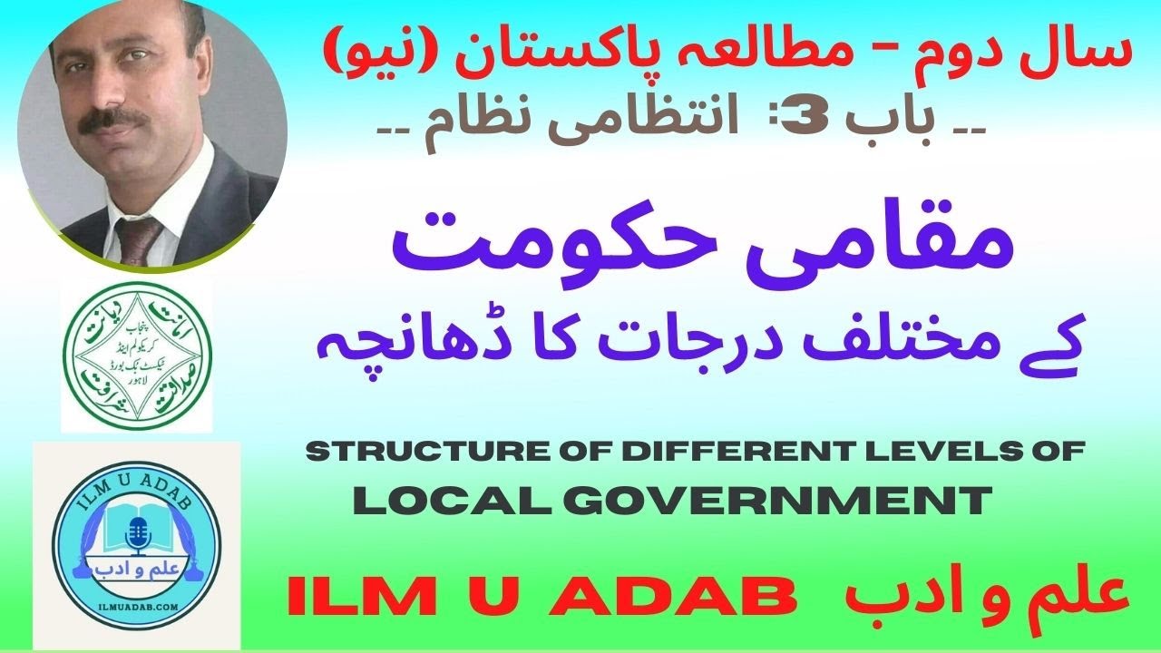 Structure of Different Levels of Local Government - 2nd PST (مقامی حکومتوں کے مختلف درجات کا ڈھانچہ)