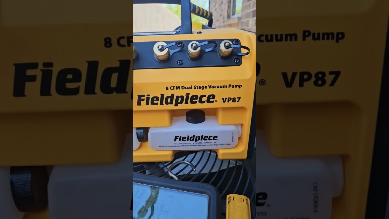 Replacing a bad evap coil testing out my new vacuum pump fieldpiece VP87 #fieldpiece #hvac #tools