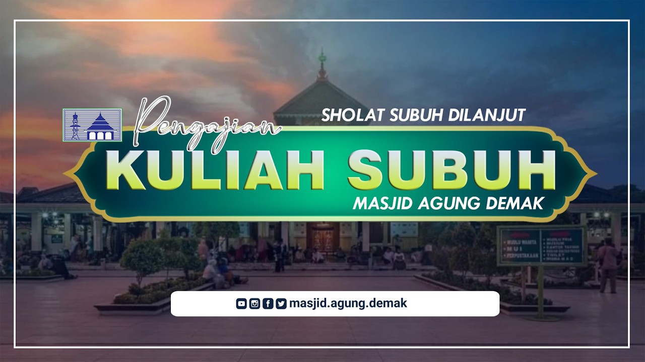 🔴LIVE SHOLAT SUBUH .:.  PENGAJIAN KULIAH SUBUH 01.03.2026