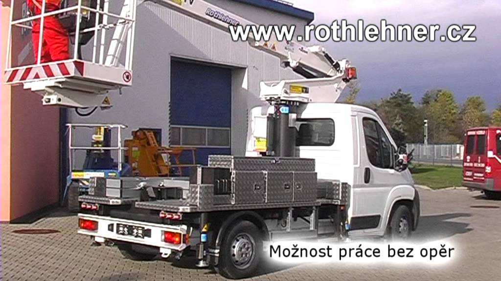 Pracovní plošina, nástavba E120TV, podvozek Peugeot