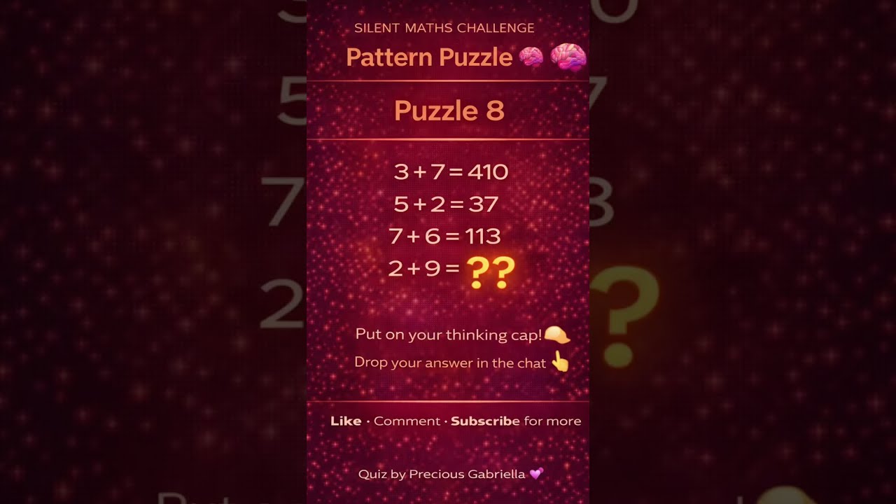 Maths quiz to help your focus♨️🧮