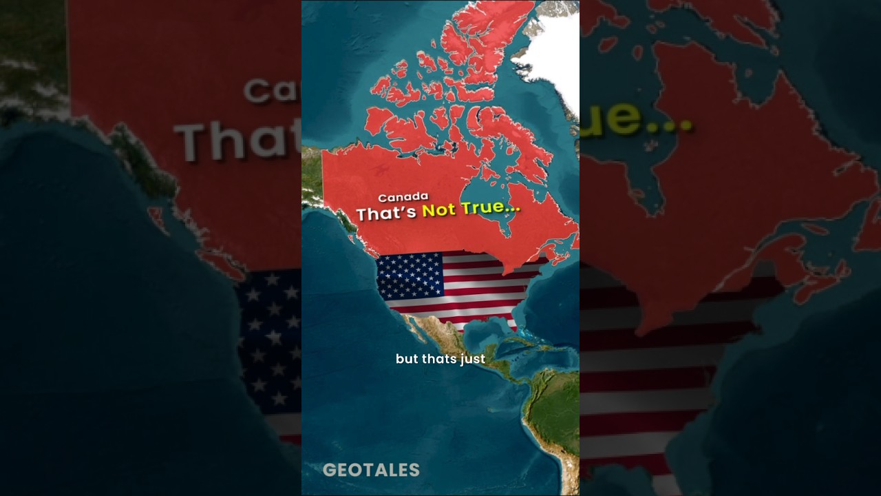 Why Most of Canada is Further South Than You Think 🇨🇦 🤯 #geography