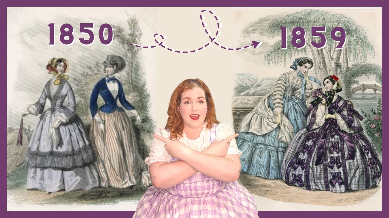 How did fashion evolve from 1850-1859? // 1850's Fashion Deep Dive