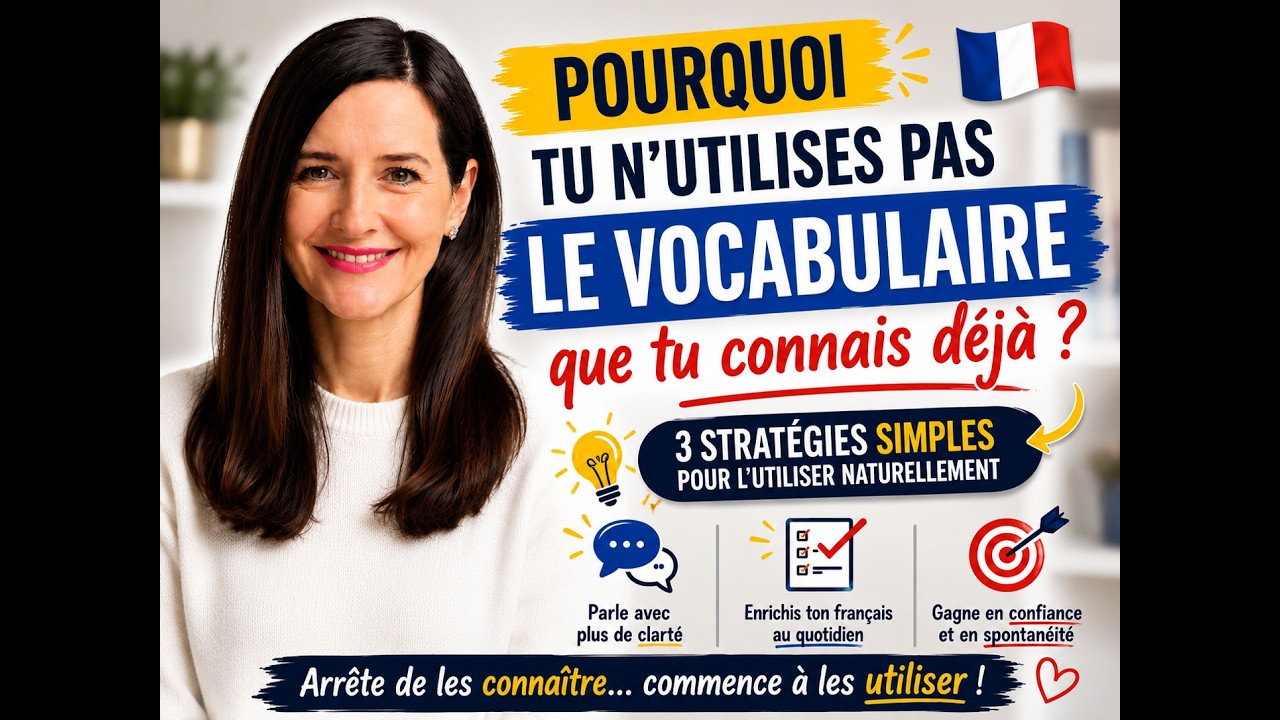👉 Pourquoi tu n’arrives pas à utiliser le vocabulaire que tu connais ?