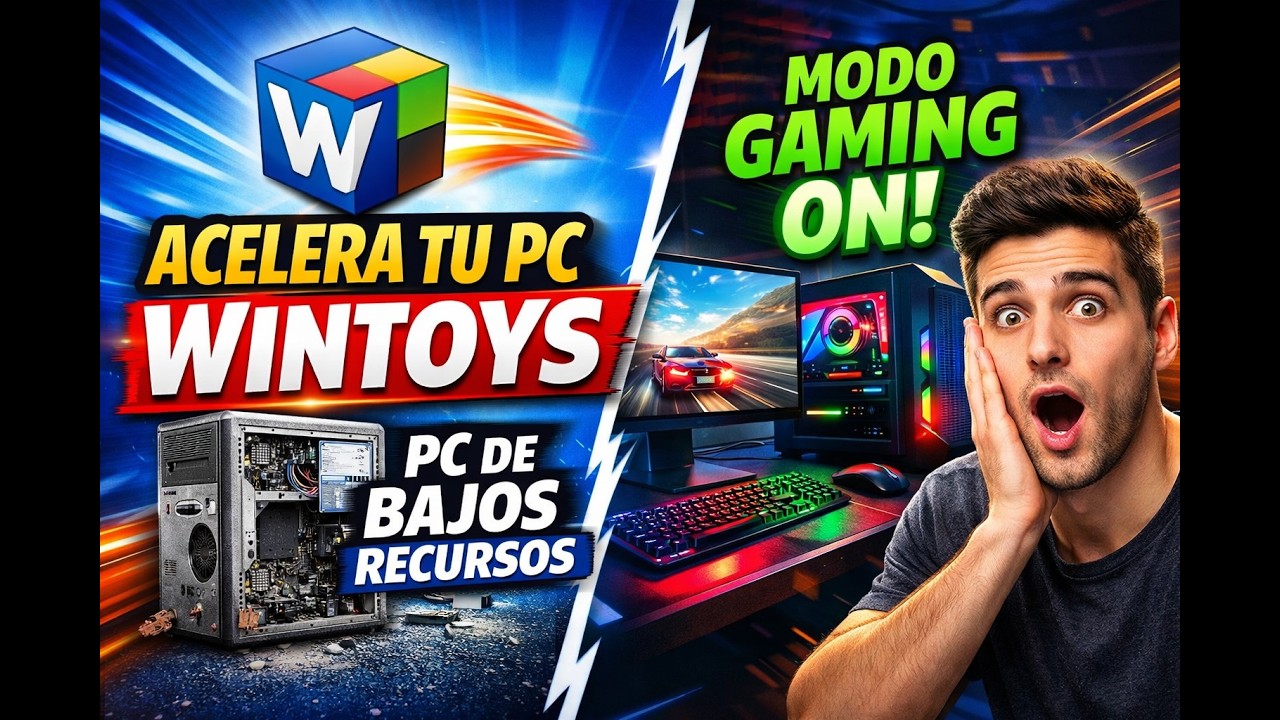 🔥 Tu Windows va LENTO? ⚡ Probé WinToys y el CAMBIO fue BRUTAL (PC Bajos Recursos + Modo Gaming ON)
