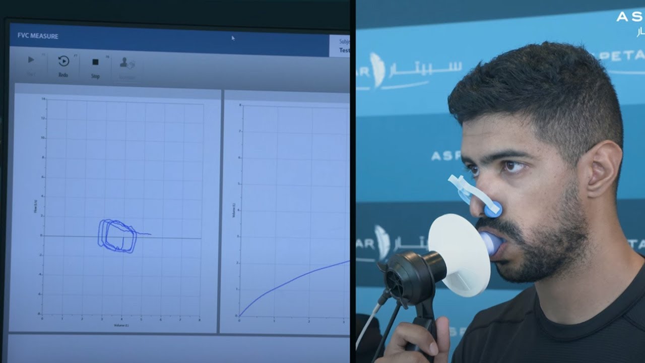 Enhance Respiratory Health: Spirometry Test with COSMED Quark PFT at Aspetar Hospital - Qatar