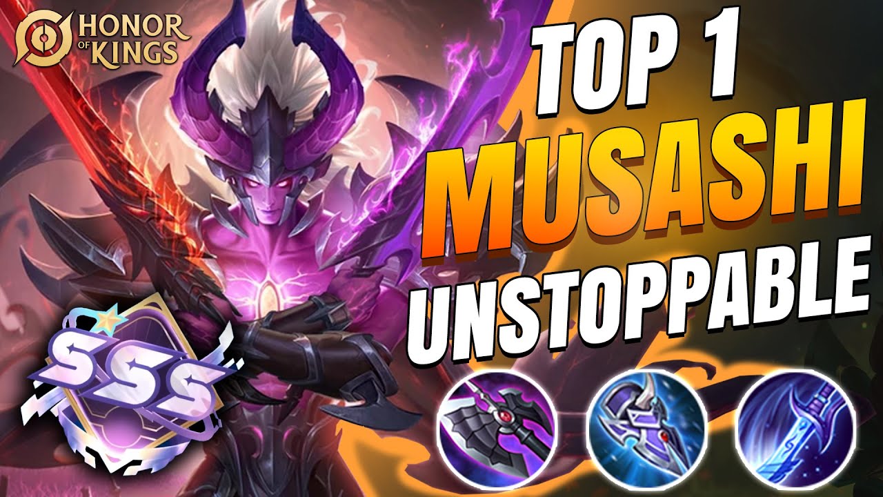 TOP 1 MUSASHI UNSTOPPABLE IN HIGH RANK 💥 | Honor of Kings