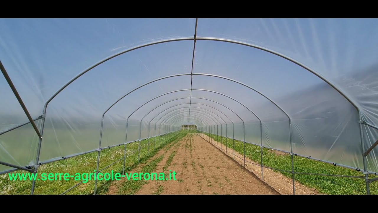 serra a tunnel con avolgi telo