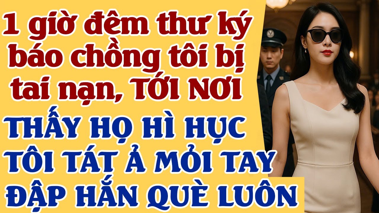 Nửa đêm, thư ký báo chồng bị tai nạn -TÔI CHẠY ĐẾN THẤY HỌ HÔN NHAU - TÔI TÁT Ả LỆCH MẶT ĐÁ LUÔN HẮN