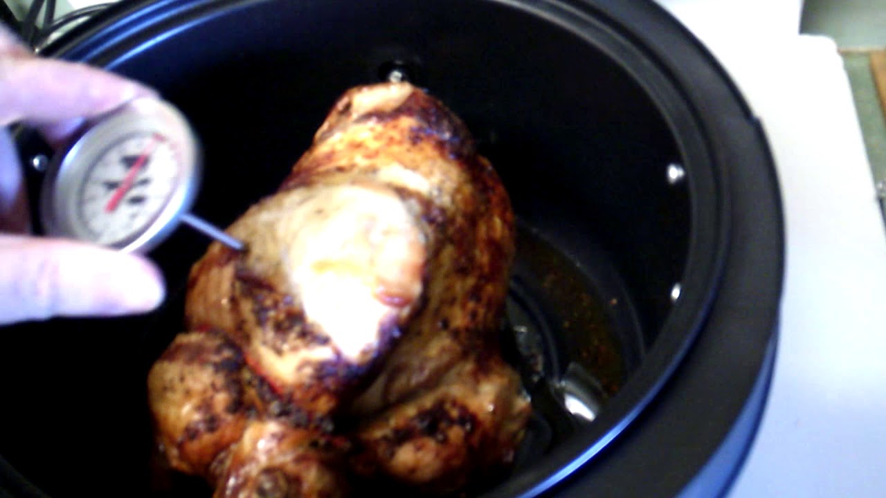 Rotisserie Chicken in the Kogan Healthy Choice 10 Lit,Air Fryer.