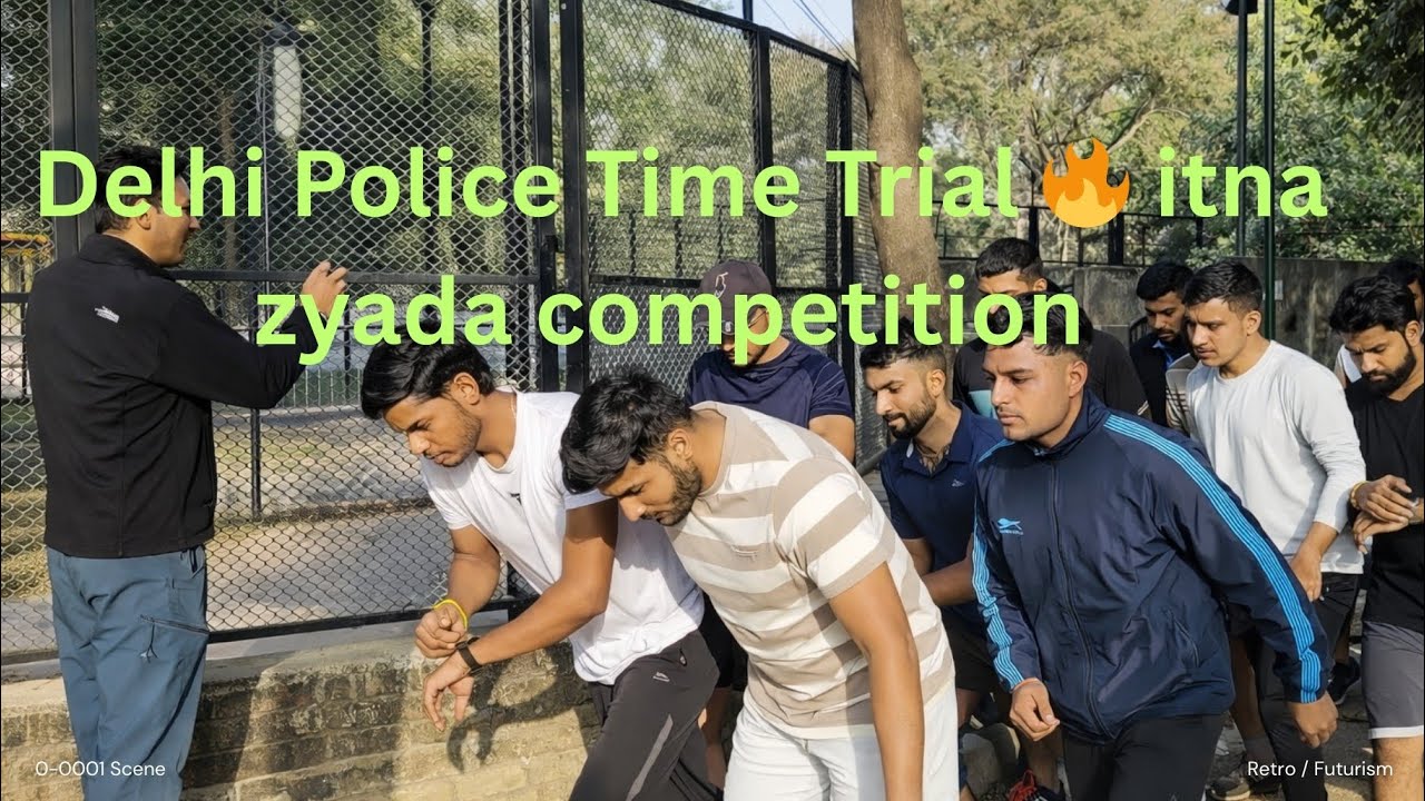 Delhi Police Physical Time Trial 🔥😎 Tagda Competition #vlog  #physical 